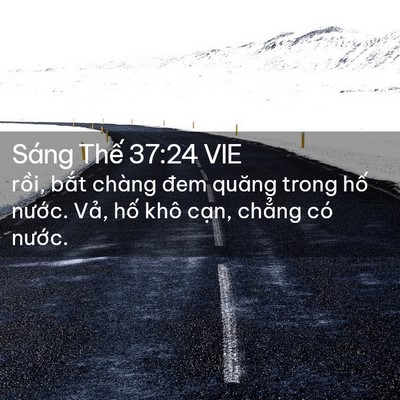Picture 02 - Sáng Thế 37:24 VIE - rồi, bắt chàng đem quăng trong hố - Bible Verse Picture