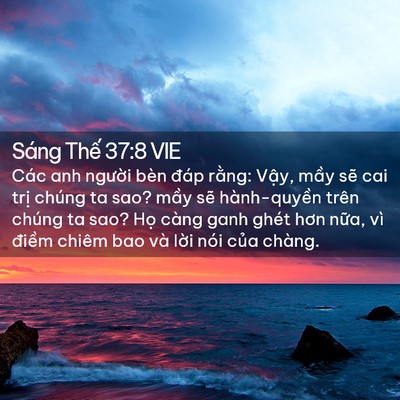 Picture 02 - Sáng Thế 37:8 VIE - Các anh người bèn đáp rằng: Vậy, mầy - Bible Verse Picture