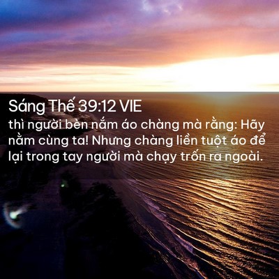 Picture 02 - Sáng Thế 39:12 VIE - thì người bèn nắm áo chàng mà rằng: - Bible Verse Picture