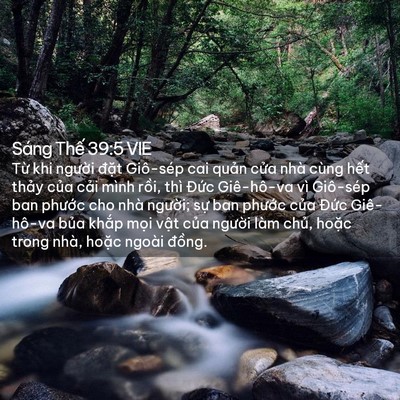 Picture 02 - Sáng Thế 39:5 VIE - Từ khi người đặt Giô-sép cai quản - Bible Verse Picture