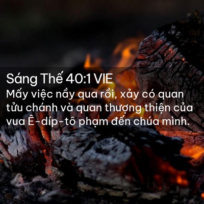 Picture 02 - Sáng Thế 40:1 VIE - Mấy việc nầy qua rồi, xảy có quan - Bible Verse Picture