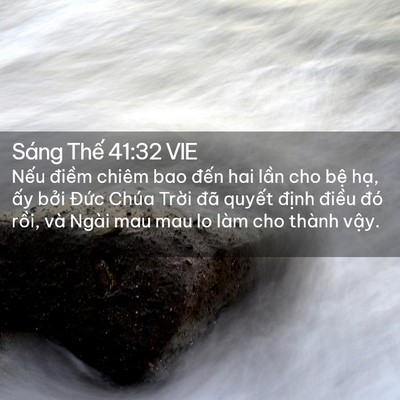 Picture 02 - Sáng Thế 41:32 VIE - Nếu điềm chiêm bao đến hai lần cho - Bible Verse Picture
