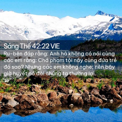 Picture 02 - Sáng Thế 42:22 VIE - Ru-bên đáp rằng: Anh há không có nói - Bible Verse Picture