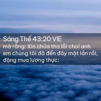 Picture 02 - Sáng Thế 43:20 VIE - mà rằng: Xin chúa tha lỗi cho! anh em - Bible Verse Picture