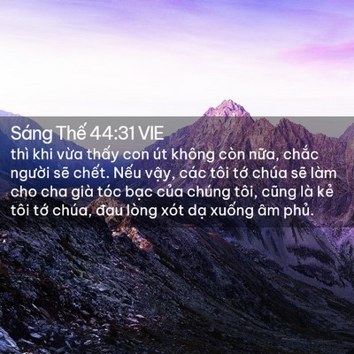 Picture 02 - Sáng Thế 44:31 VIE - thì khi vừa thấy con út không còn nữa, - Bible Verse Picture
