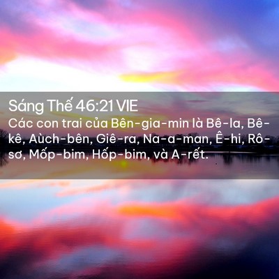 Picture 02 - Sáng Thế 46:21 VIE - Các con trai của Bên-gia-min là Bê-la, - Bible Verse Picture