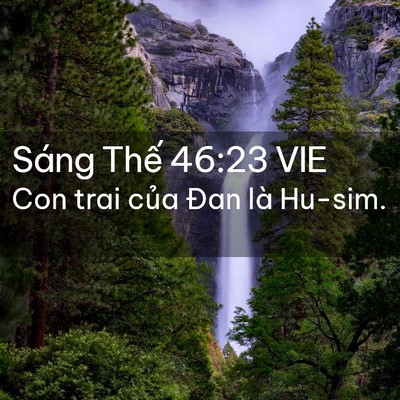 Picture 02 - Sáng Thế 46:23 VIE - Con trai của Đan là - Bible Verse Picture
