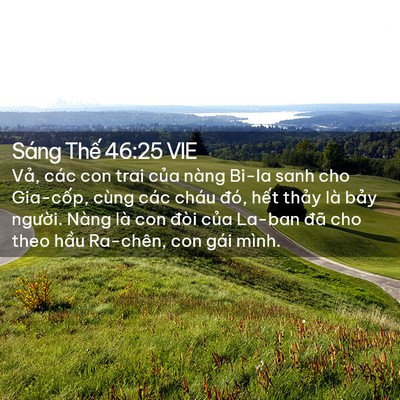 Picture 02 - Sáng Thế 46:25 VIE - Vả, các con trai của nàng Bi-la sanh cho - Bible Verse Picture
