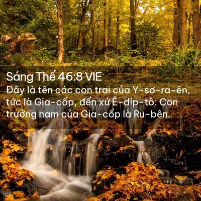 Picture 02 - Sáng Thế 46:8 VIE - Đây là tên các con trai của Y-sơ-ra-ên, - Bible Verse Picture
