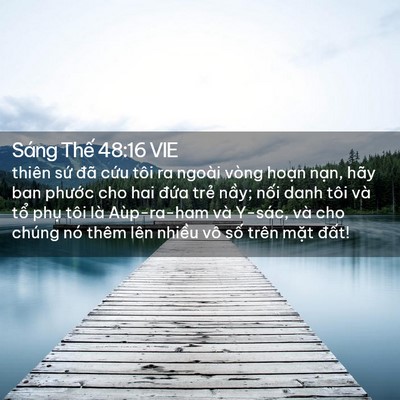 Picture 02 - Sáng Thế 48:16 VIE - thiên sứ đã cứu tôi ra ngoài vòng - Bible Verse Picture