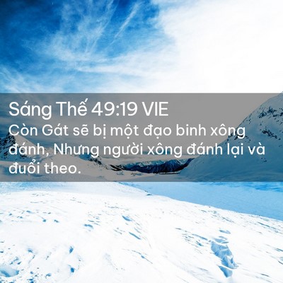 Picture 02 - Sáng Thế 49:19 VIE - Còn Gát sẽ bị một đạo binh xông - Bible Verse Picture