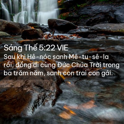 Picture 02 - Sáng Thế 5:22 VIE - Sau khi Hê-nóc sanh Mê-tu-sê-la rồi, - Bible Verse Picture
