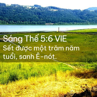Picture 02 - Sáng Thế 5:6 VIE - Sết được một trăm năm tuổi, sanh - Bible Verse Picture