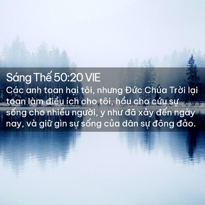 Picture 02 - Sáng Thế 50:20 VIE - Các anh toan hại tôi, nhưng Đức Chúa - Bible Verse Picture