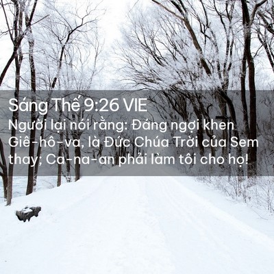 Picture 02 - Sáng Thế 9:26 VIE - Người lại nói rằng: Đáng ngợi khen - Bible Verse Picture