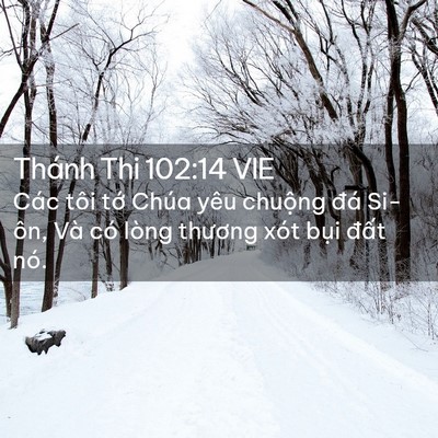 Picture 02 - Thánh Thi 102:14 VIE - Các tôi tớ Chúa yêu chuộng đá Si-ôn, - Bible Verse Picture