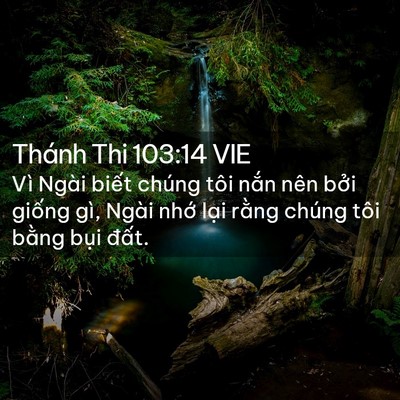 Picture 02 - Thánh Thi 103:14 VIE - Vì Ngài biết chúng tôi nắn nên bởi - Bible Verse Picture