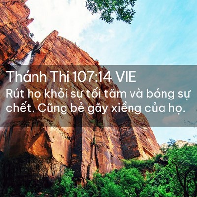 Picture 02 - Thánh Thi 107:14 VIE - Rút họ khỏi sự tối tăm và bóng sự - Bible Verse Picture