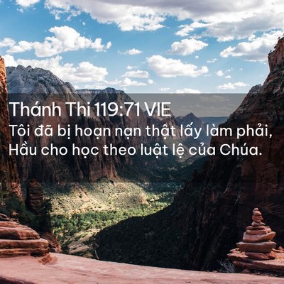 Picture 02 - Thánh Thi 119:71 VIE - Tôi đã bị hoạn nạn thật lấy làm - Bible Verse Picture