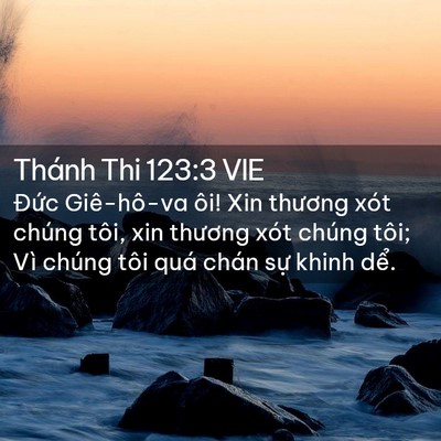 Picture 02 - Thánh Thi 123:3 VIE - Đức Giê-hô-va ôi! Xin thương xót chúng - Bible Verse Picture