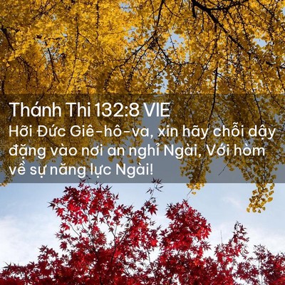 Picture 02 - Thánh Thi 132:8 VIE - Hỡi Đức Giê-hô-va, xin hãy chỗi dậy - Bible Verse Picture