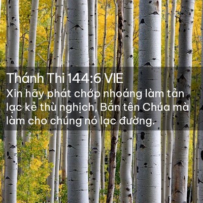 Picture 02 - Thánh Thi 144:6 VIE - Xin hãy phát chớp nhoáng làm tản lạc - Bible Verse Picture