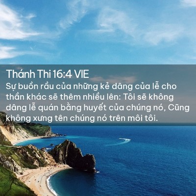 Picture 02 - Thánh Thi 16:4 VIE - Sự buồn rầu của những kẻ dâng của - Bible Verse Picture
