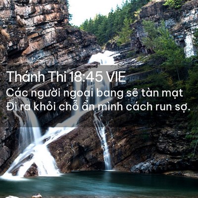 Picture 02 - Thánh Thi 18:45 VIE - Các người ngoại bang sẽ tàn mạt Đi ra - Bible Verse Picture
