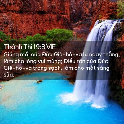 Picture 02 - Thánh Thi 19:8 VIE - Giềng mối của Đức Giê-hô-va là ngay - Bible Verse Picture