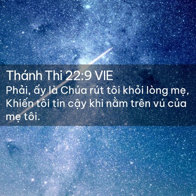Picture 02 - Thánh Thi 22:9 VIE - Phải, ấy là Chúa rút tôi khỏi lòng - Bible Verse Picture