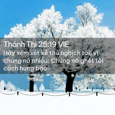 Picture 02 - Thánh Thi 25:19 VIE - Hãy xem xét kẻ thù nghịch tôi, vì chúng - Bible Verse Picture