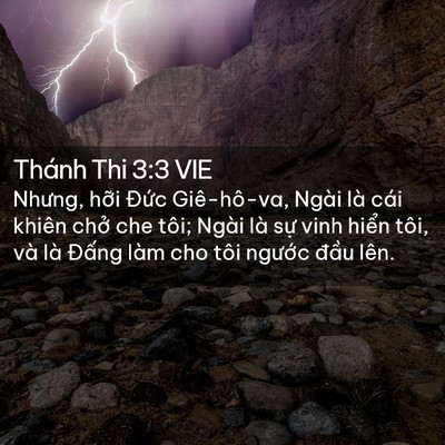 Picture 02 - Thánh Thi 3:3 VIE - Nhưng, hỡi Đức Giê-hô-va, Ngài là cái - Bible Verse Picture