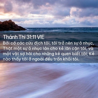 Picture 02 - Thánh Thi 31:11 VIE - Bởi cớ các cừu địch tôi, tôi trở - Bible Verse Picture