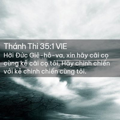 Picture 02 - Thánh Thi 35:1 VIE - Hỡi Đức Giê-hô-va, xin hãy cãi cọ - Bible Verse Picture