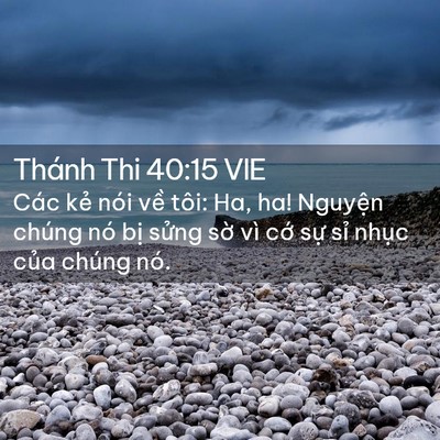 Picture 02 - Thánh Thi 40:15 VIE - Các kẻ nói về tôi: Ha, ha! Nguyện chúng - Bible Verse Picture