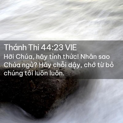 Picture 02 - Thánh Thi 44:23 VIE - Hỡi Chúa, hãy tỉnh thức! Nhân sao Chúa - Bible Verse Picture