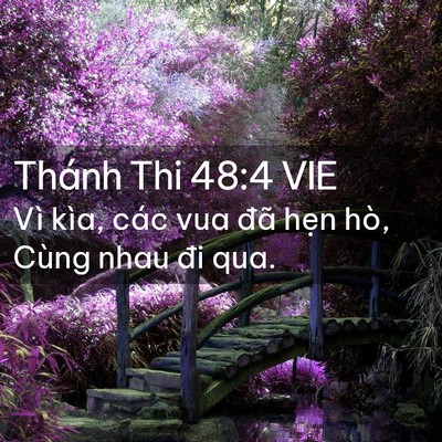 Picture 02 - Thánh Thi 48:4 VIE - Vì kìa, các vua đã hẹn hò, Cùng nhau đi - Bible Verse Picture