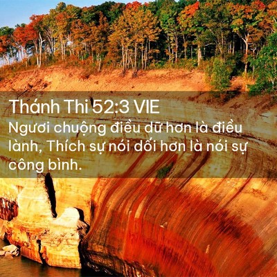 Picture 02 - Thánh Thi 52:3 VIE - Ngươi chuộng điều dữ hơn là điều - Bible Verse Picture