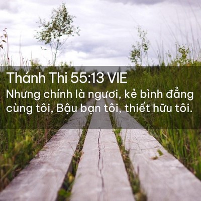 Picture 02 - Thánh Thi 55:13 VIE - Nhưng chính là ngươi, kẻ bình đẳng - Bible Verse Picture