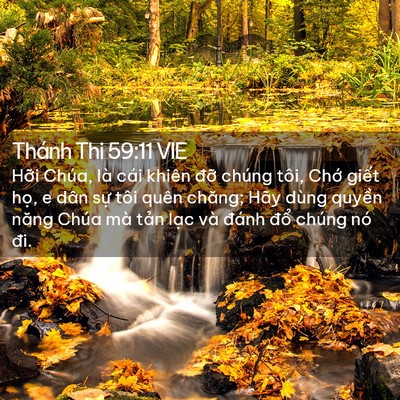 Picture 02 - Thánh Thi 59:11 VIE - Hỡi Chúa, là cái khiên đỡ chúng tôi, - Bible Verse Picture
