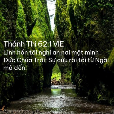 Picture 02 - Thánh Thi 62:1 VIE - Linh hồn tôi nghỉ an nơi một mình Đức - Bible Verse Picture