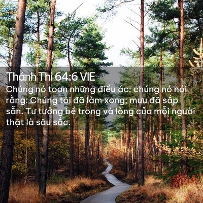 Picture 02 - Thánh Thi 64:6 VIE - Chúng nó toan những điều ác; chúng nó - Bible Verse Picture