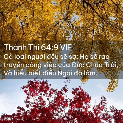 Picture 02 - Thánh Thi 64:9 VIE - Cả loài người đều sẽ sợ; Họ sẽ - Bible Verse Picture