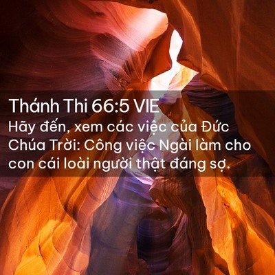 Picture 02 - Thánh Thi 66:5 VIE - Hãy đến, xem các việc của Đức Chúa - Bible Verse Picture
