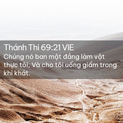 Picture 02 - Thánh Thi 69:21 VIE - Chúng nó ban mật đắng làm vật thực - Bible Verse Picture