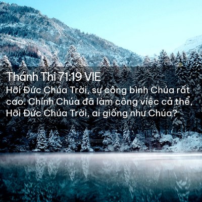 Picture 02 - Thánh Thi 71:19 VIE - Hỡi Đức Chúa Trời, sự công bình Chúa - Bible Verse Picture