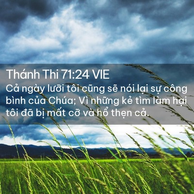 Picture 02 - Thánh Thi 71:24 VIE - Cả ngày lưỡi tôi cũng sẽ nói lại - Bible Verse Picture