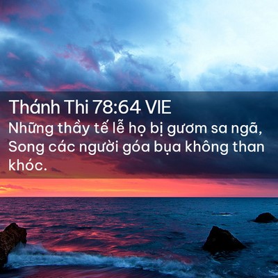 Picture 02 - Thánh Thi 78:64 VIE - Những thầy tế lễ họ bị gươm sa - Bible Verse Picture