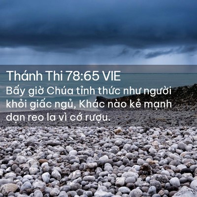 Picture 02 - Thánh Thi 78:65 VIE - Bấy giờ Chúa tỉnh thức như người - Bible Verse Picture