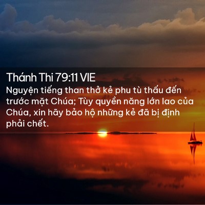 Picture 02 - Thánh Thi 79:11 VIE - Nguyện tiếng than thở kẻ phu tù thấu - Bible Verse Picture